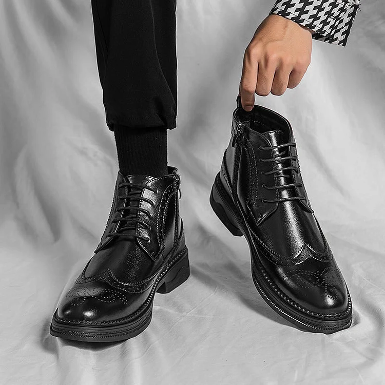 Bottes d'Exception en Cuir - Élégance, Lux et Confort