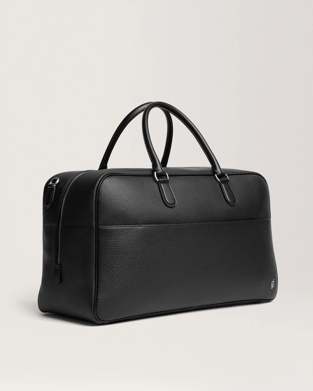 Sac voyage cuir - vue de trois quarts