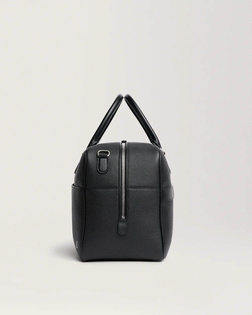 Sac voyage cuir sur valise trolley